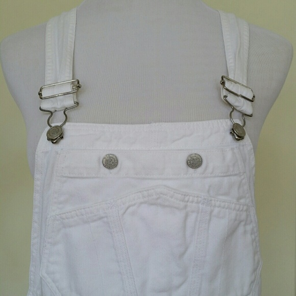 Dungarees white vintage Old Navy. - Picture 4 of 6